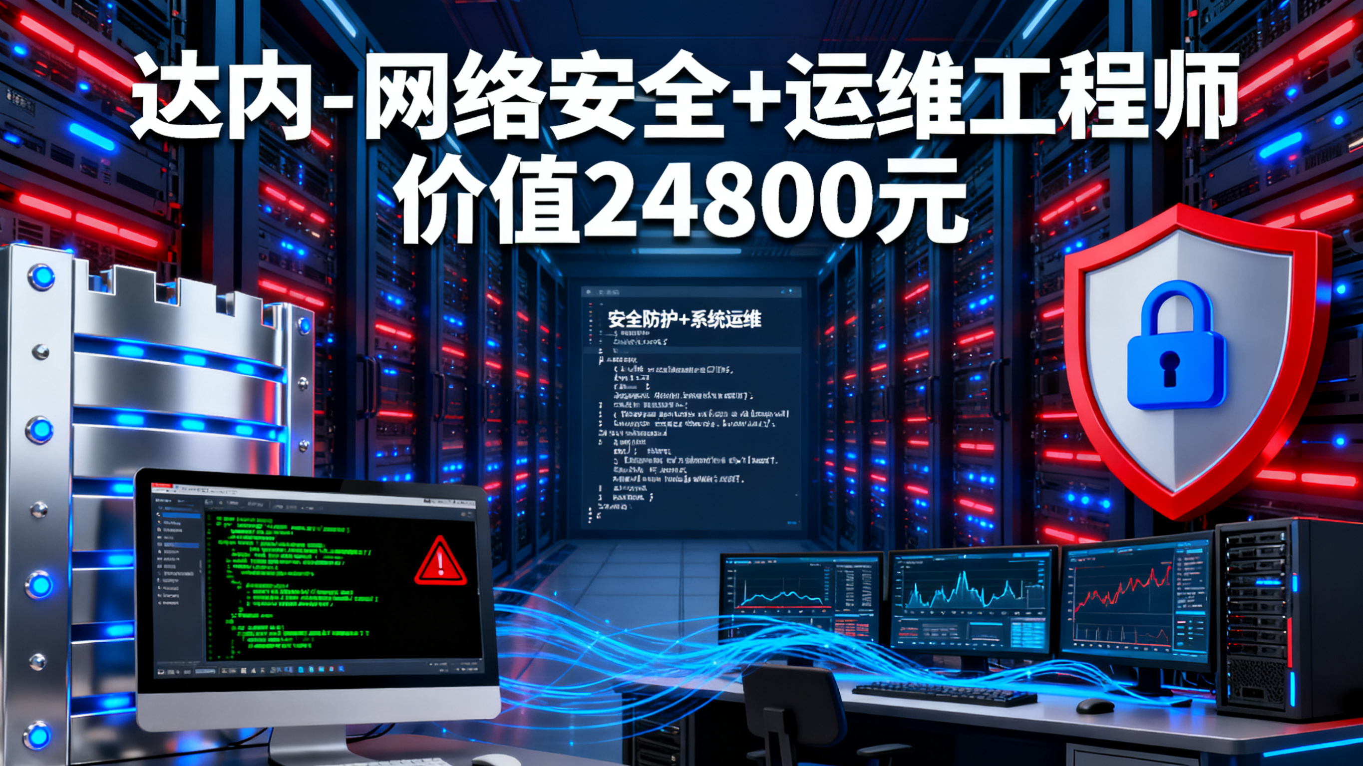 达内-网络安全+运维工程师 价值24800元
