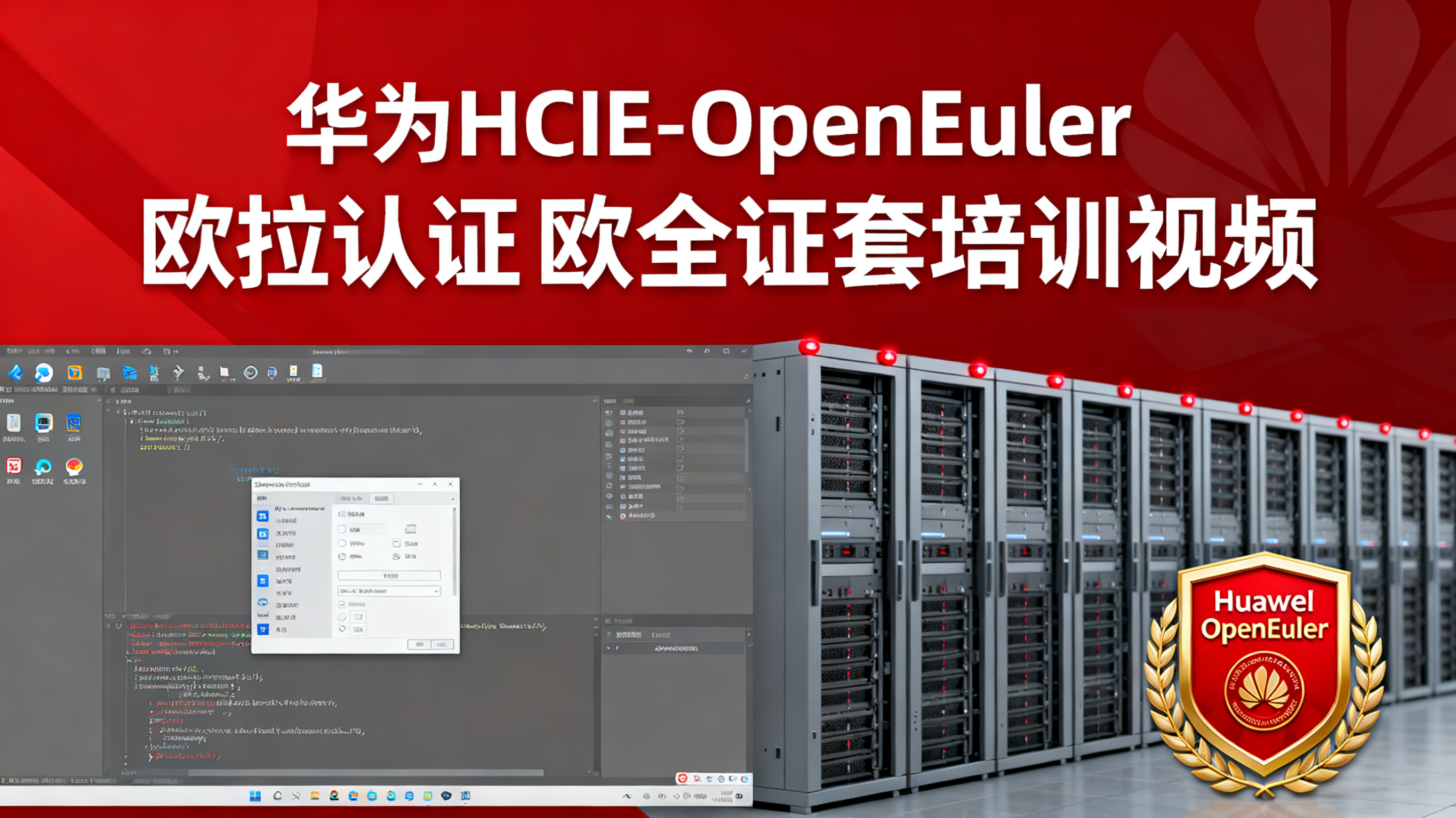 华为HCIE-OpenEuler欧拉认证全套培训视频+课件笔记资料 杨峰