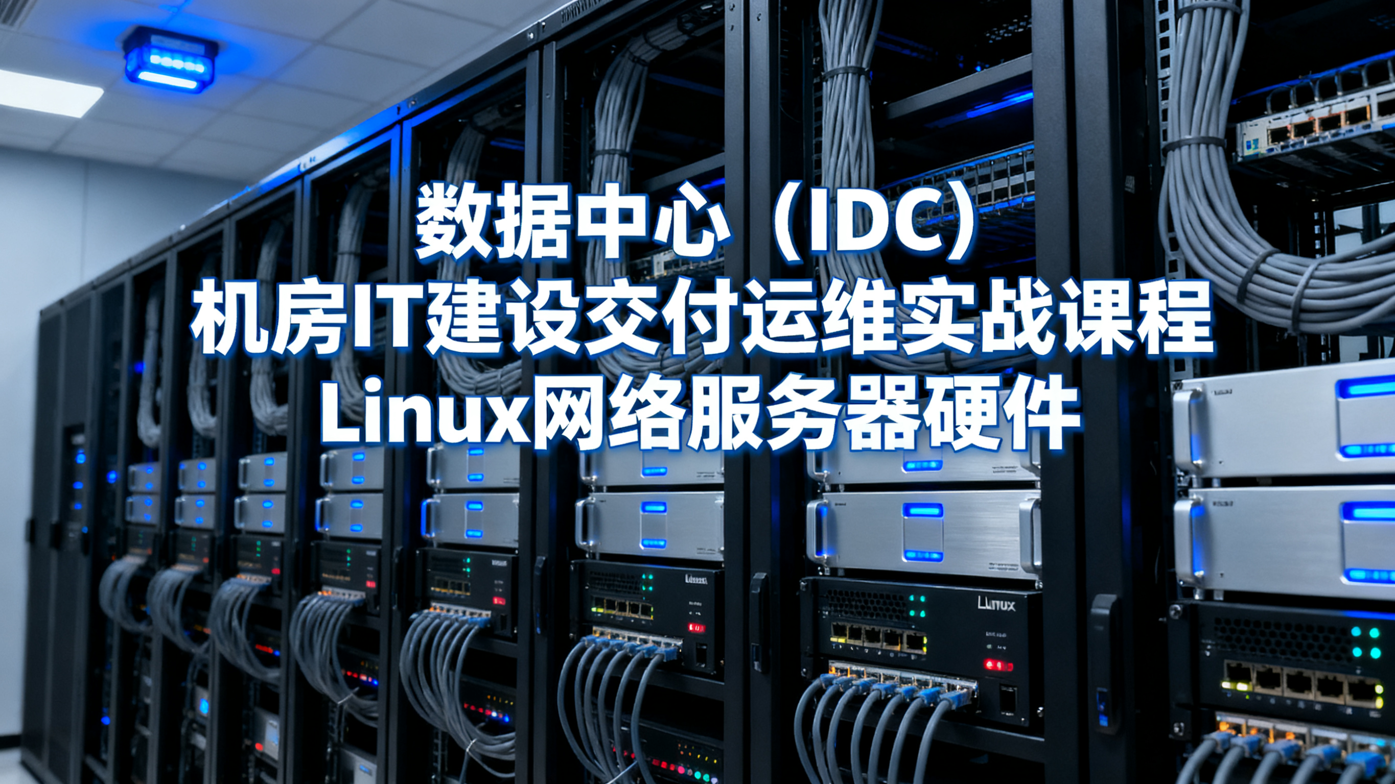 数据中心（IDC）机房IT建设交付运维实战课程Linux网络服务器硬件