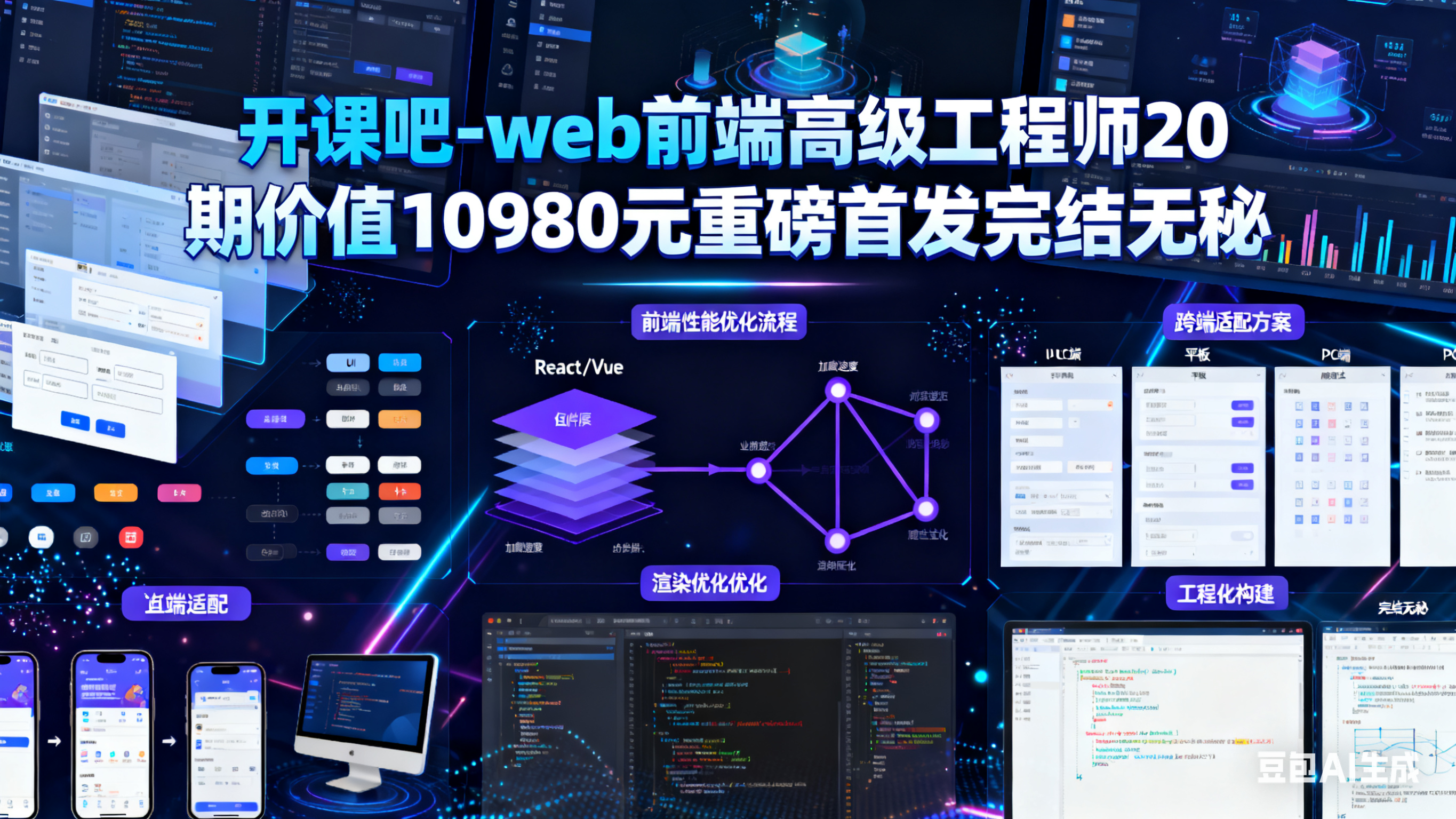 开课吧-web前端高级工程师20期价值10980元重磅首发完结无秘