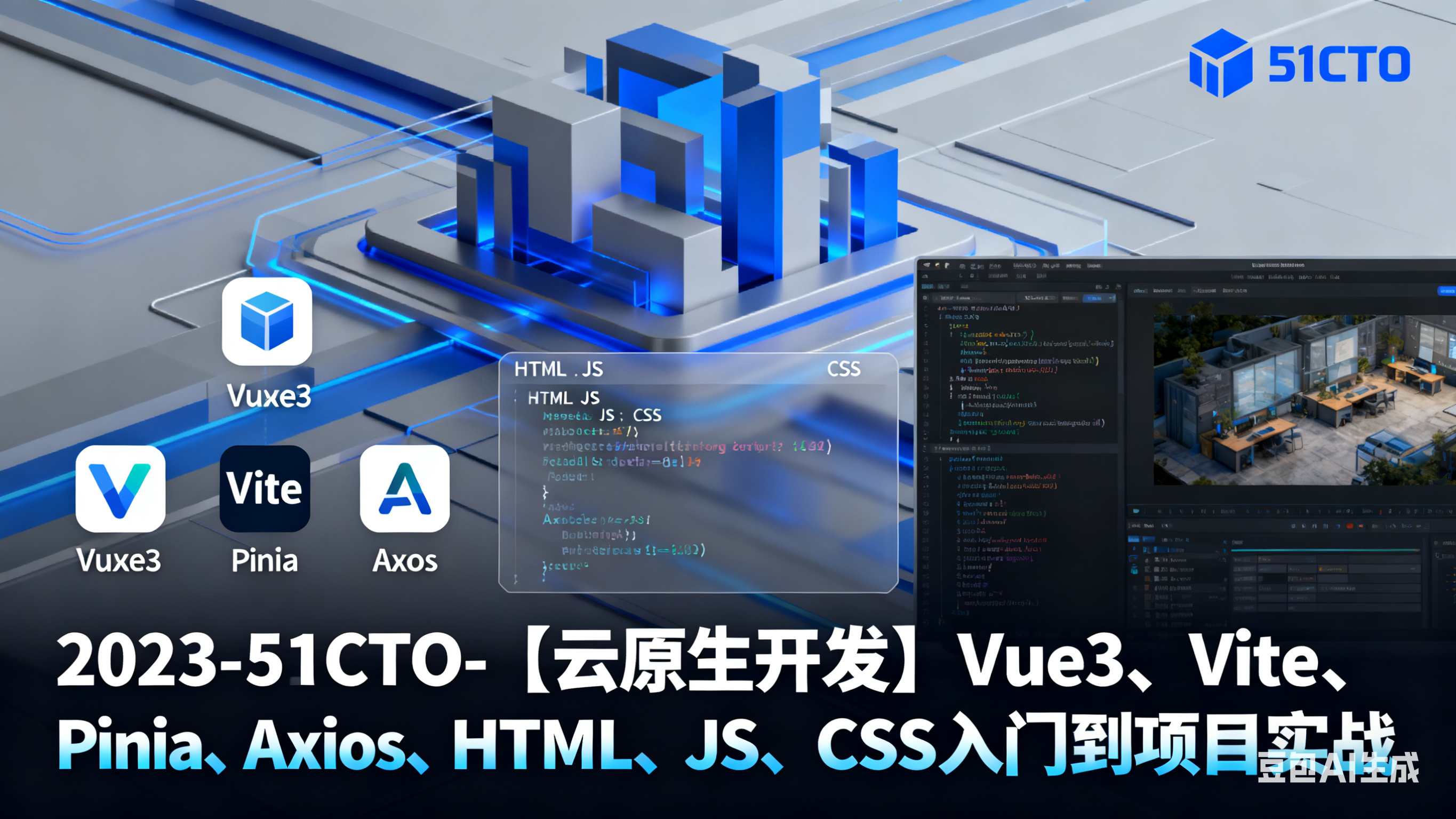 2023-51CTO-【云原生开发】Vue3、Vite、Pinia、Axios、HTML、JS、CSS入门到项目实战